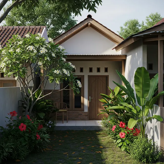 9 Gambar Rumah Sederhana 8 x 9 Meter, Denah Optimal dan Desain Fungsional