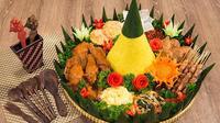 Ilustrasi nasi tumpeng/credit: Liputan6.com/indochili.com