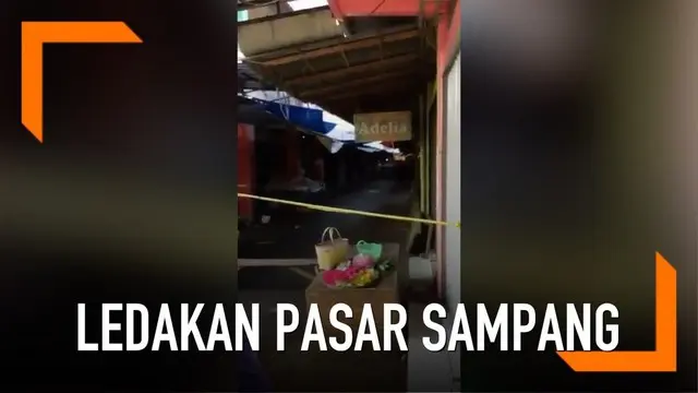 VIDEO: Suara Ledakan di Pasar Sampang Cilacap
