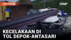 Kecelakaan di Tol Depok-Antasari, Muatan Besi Menimpa Mobil, 2 Penumpang Luka Berat