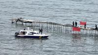 Kementerian Kelautan dan Perikanan (KKP) resmi menyegel pagar laut sepanjang 30,16 kilometer (km) di pesisir Kabupaten Tangerang. (Foto: KKP)