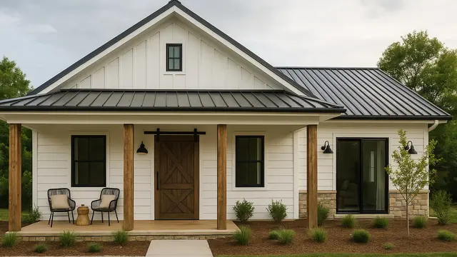Desain Rumah 1 Lantai Simple dan Estetik yang Lagi Tren 2025/ Ilustrasi AI