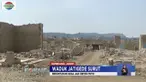 Musim kemarau mengakibatkan air di Waduk Jatigede, Sumedang, mengering.
