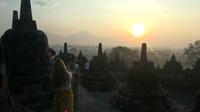 Candi Borobudur menjadi daya tarik wisatawan domestik maupun mancanegara. Foto: (Switzy Syabandar/Liputan6.com)