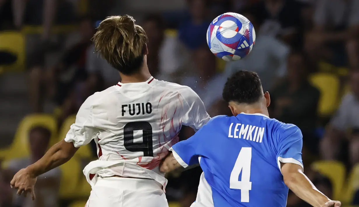 Jepang dengan demikian bakal melawan Spanyol di laga perempat final sepak bola Olimpiade 2024 nanti. (AP Photo/Jeremias Gonzalez)