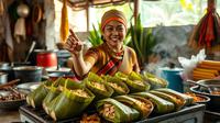 cara bikin nasi bakar ©Ilustrasi dibuat AI