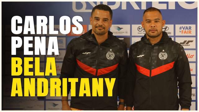 Berita video pelatih Persija Jakarta, Carlos Pena, pasang badan terhadap isu negatif tentang performa penjaga gawang Macan Kemayoran, Andritany Ardhiyasa. Menurutnya itu bukan kesalahan dia, namun fokusnya untuk memberikan kemenangan.