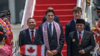 Perdana Menteri Kanada Justin Trudeau tiba di Jakarta, Selasa (5/9/2023) pukul 11.35 WIB di Bandara Internasional Soekarno-Hatta. Kedatangan Justin Trudeau ditemani anak laki-laki tertuanya yaitu Xavier. [Credit: asean2023.id]