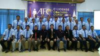 Peserta kursus lisensi C AFC di Kota Wisata Batu. (Bola.com/Zaidan Nazarul)