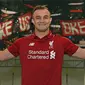 Pemain timnas Swiss, Xherdan Shaqiri, resmi bergabung dengan Liverpool. (Twitter/Liverpool)