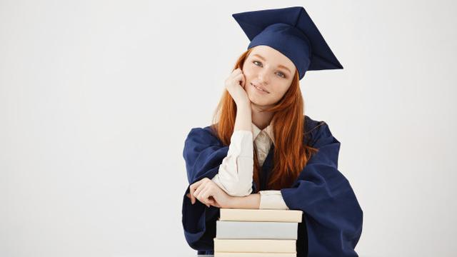 Ilustrasi pendidikan, kuliah, sarjana, wisuda