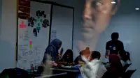Jurnalis Bengkulu melakukan study prmantauan perkembangan UMKM di Jakarta (Liputan6.com/Yuliardi Hardjo)