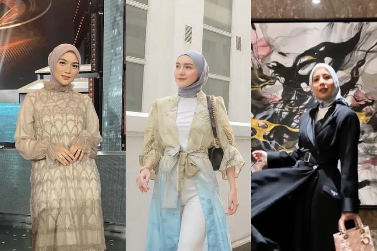 7 Ide OOTD Kondangan Hijab Simple ala Seleb, dari Citra Kirana hingga Tya Ariestya