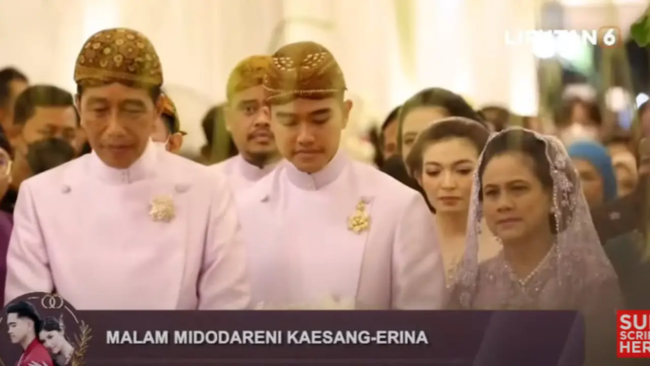 Pertemuan Dua Keluarga Kaesang Pangarep-Erina Gudono di Malam Midodareni, Tampil Kompak Serba Lilac