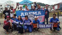 Bobotoh Persib dukung Timnas Indonesia U-22 di SEA Games (Liputan6.com/Cakrayuri Alam)