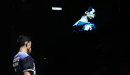 Tunggal putra Indonesia, Jonatan Christie, harus mengakui keunggulan pebulutangkis muda asal Kanada, Victor Lai, di final Indonesia Open 2026 yang berlangsung di Istora Gelora Bung Karno, Senayan, Jakarta, Minggu (7/6/2026). (Bola.com/M. Iqbal Ichsan)