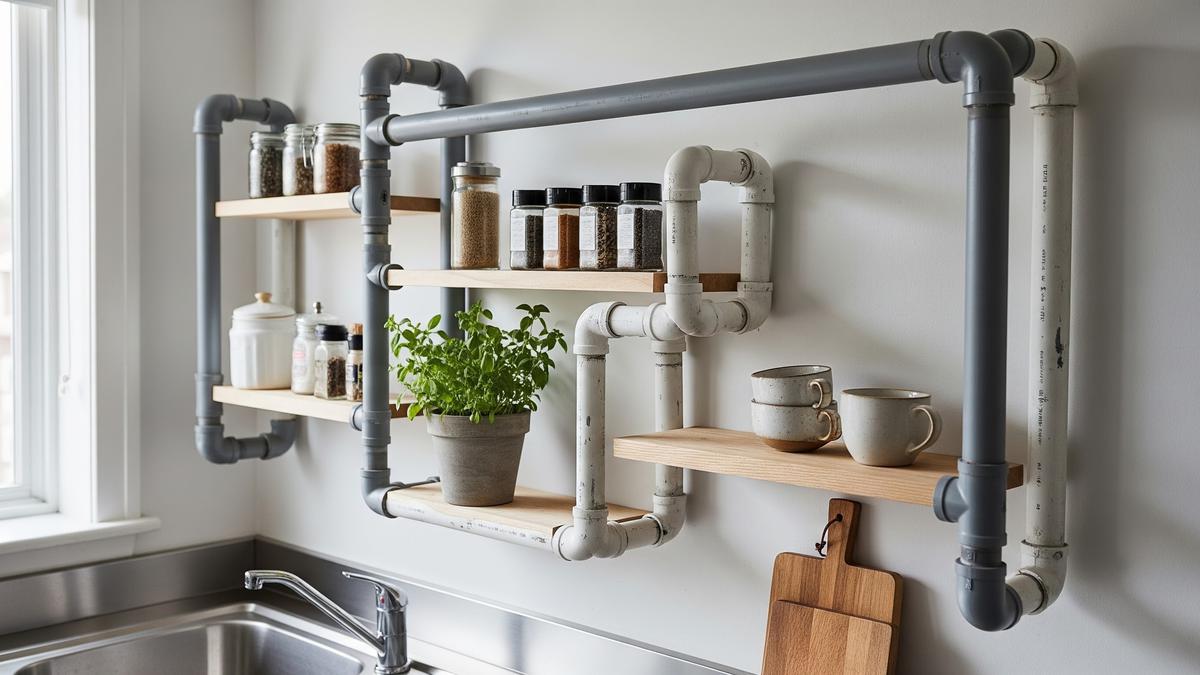 8 Inspirasi Rak Dapur Hemat Tempat Pakai Paralon Bekas, Ekonomis Tapi Estetik