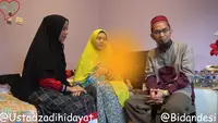 Ustadz Adi Hidayat (kanan), Mbak Lir (tengah), dan Bidan Desi (kiri) (YouTube Klinik Bidan Desi)