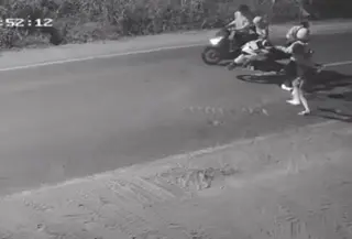 Viral geng motor begal di sumatera utara. (istimewa)