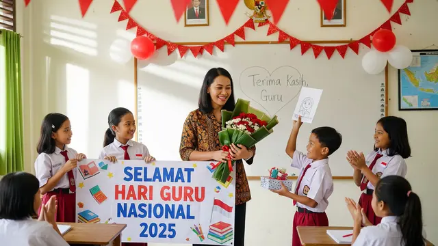 60 Ucapan Selamat Hari Guru Nasional 2025, Pesan Menyentuh untuk Para Pendidik