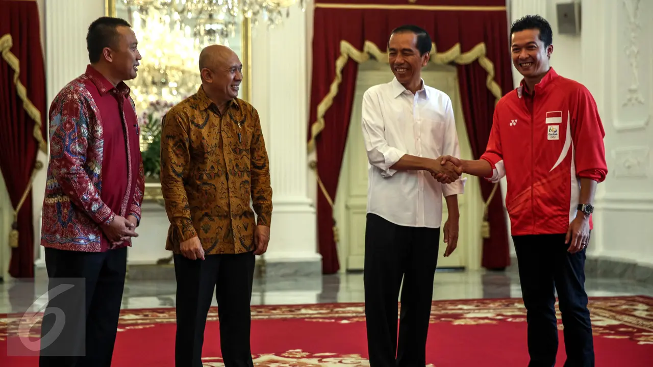 20160824-Jokowi Sambut Penerima Medali Olimpiade di Istana Merdeka-Jakarta