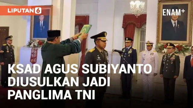 Jokowi Usulkan Agus Subiyanto Jadi Panglima TNI
