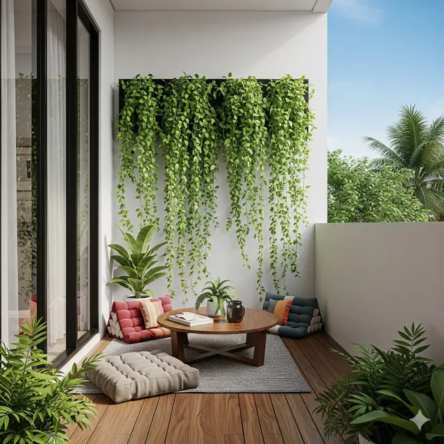 Model Teras Rumah Minimalis dengan Balkon Mungil