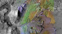 Kawah Jezero: Situs Pendaratan untuk Misi Mars 2020. (NASA/JPL-Caltech/MSSS/JHU-APL)