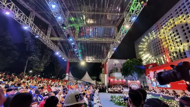 KPU menggelar acara pengundian dan penetapan nomor urut partai politik peserta Pemilu 2024, Rabu (14/12/2022).