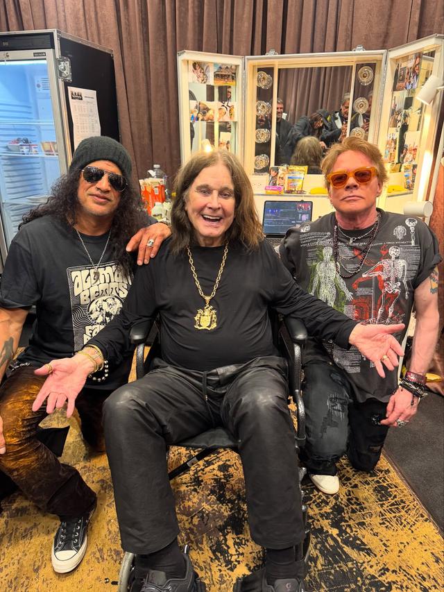 Slash, Ozzy Osbourne, and Axl Rose