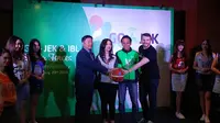 Go-Jek Resmi Dukung IBL 2017-2018 (Liputan6.com/Thomas)