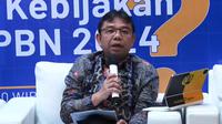 Staf Ahli Menteri Keuangan Bidang Kepatuhan Pajak Yon Arsal, dalam Forum diskusi Perpajakan Bisnis Indonesia, Selasa (29/8/2023) (dok: Tira)