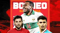 Timnas Indonesia - Stefano Lilipaly, Nadeo Argawinata, Terens Puhiri (Bola.com/Salsa Dwi Novita)