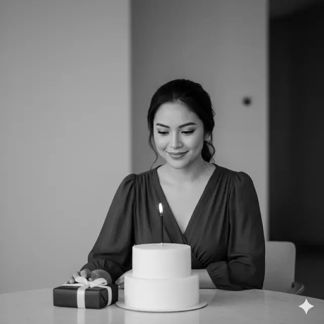 Edit Foto Rayakan Ulang Tahun Sendirian (Foto: Gemini AI)