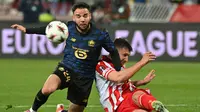 Calvin Verdonk bersama Lille ketika bermain melawan Red Star Belgrade di ajang Liga Europa 2025/2026. (Andrej ISAKOVIC / AFP)