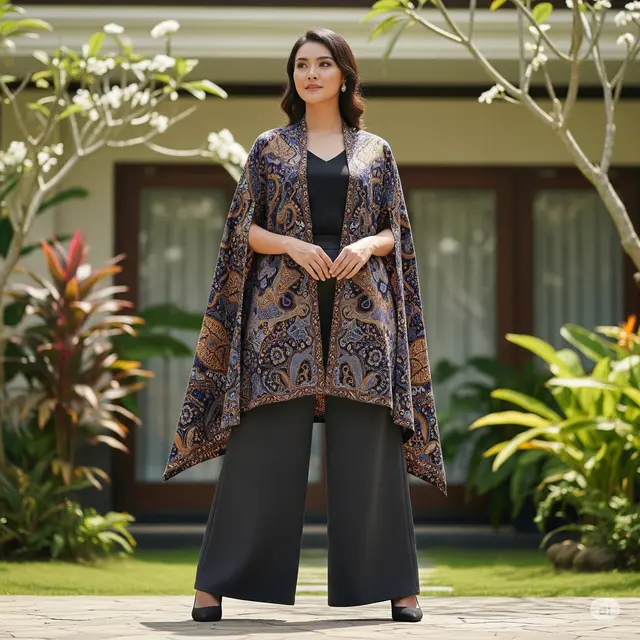 Model Batik Wanita Palazzo. Foto: Gemini