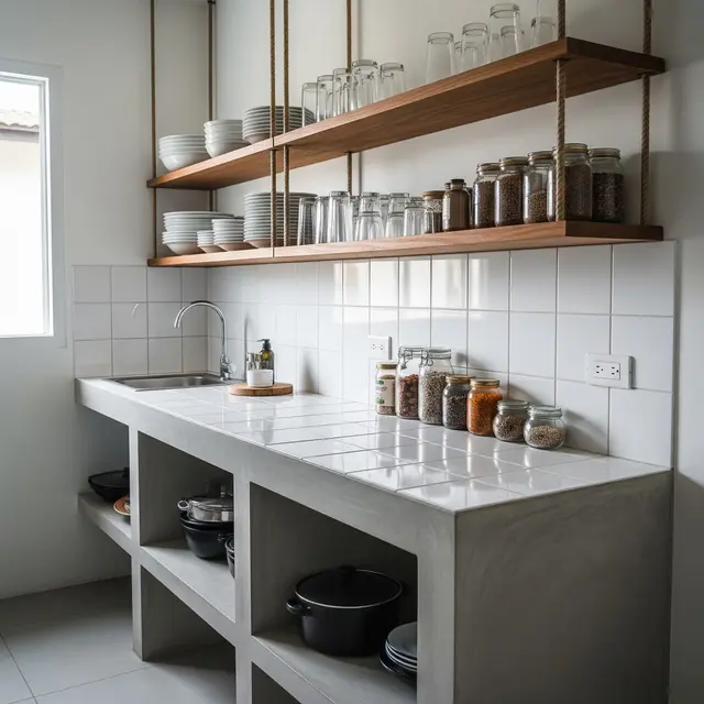 Ide Dapur Mini Multifungsi di Rumah 1 Lantai Budget 7 Juta