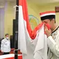 Napiter Lapas Surabaya ikar setia ke NKRI. (Dian Kurniawan/Liputan6.com).