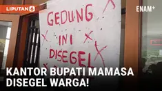 Kinerja Pj Bupati Mamasa Jelek, Warga Segel Kantor Bupati