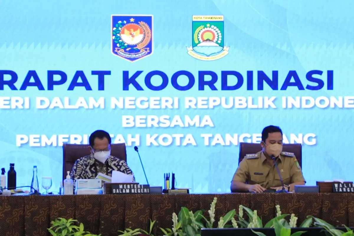 Mendagri Tito Karnavian dan Wali Kota Tangerang Arief R Wismansyah