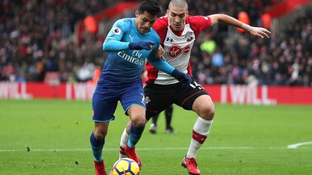 Jalannya pertandingan Southampton vs Arsenal