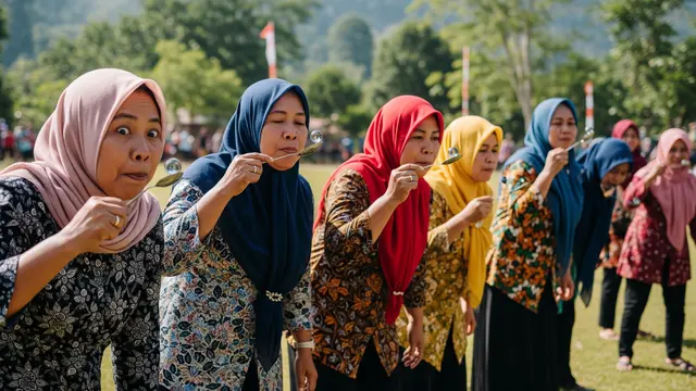 Lomba Memindahkan Kelereng
