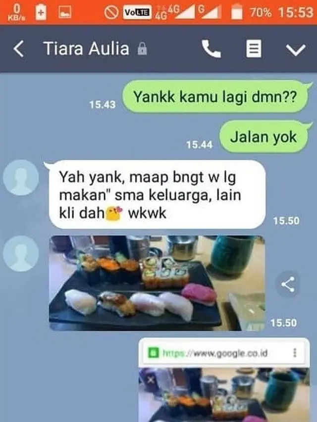 Kocak, 7 Chat Ketahuan Bohong oleh Pacar