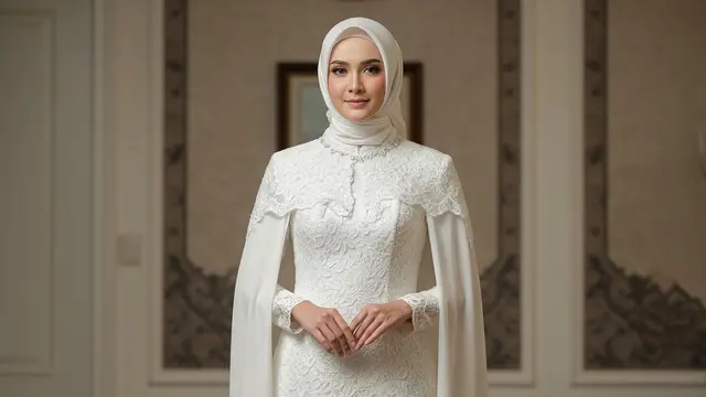 Model Gamis Brokat Satin Timeless