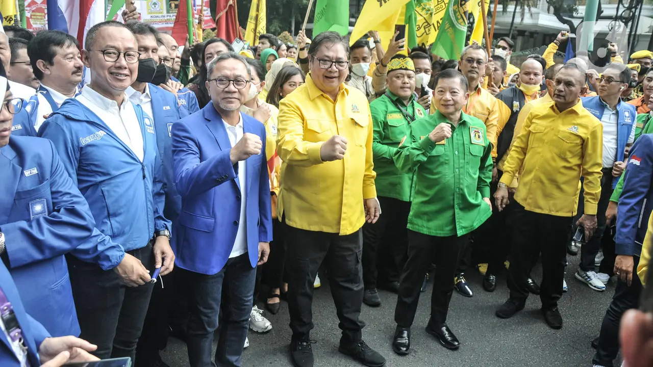 Tiga Petinggi Koalisi Indonesia Bersatu Jalan Bersama ke KPU