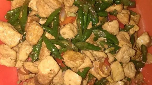 Tumis Kacang Panjang Tahu
