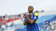 Selebrasi striker Arema FC, Joel Vinicius setelah mencetak gol ke gawang Semen Padang dalam laga pekan ke-21 BRI Super League 2025/2026 di Stadion Kanjuruhan Malang, Minggu (15/2/2026). (Bola.com/Iwan Setiawan)