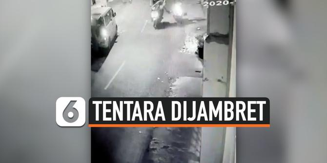 VIDEO: Detik-Detik Tentara Dijambret di Ciracas Jakarta Timur