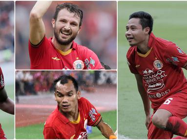 Untuk mengarungi kompetisi Shopee liga 1 2020, Persija Jakarta menyediakan banyak pemain berkualitas demi menopang Marko Simic sebagai mesin pencetak gol skuat Macan Kemayoran. Berikut beberapa pemain yang menjadi penyuplai bola di Persija. (kolase foto Bola.com)