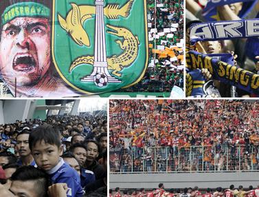 Foto: Potret 4 Suporter Fanatik dan Terbesar di Indonesia